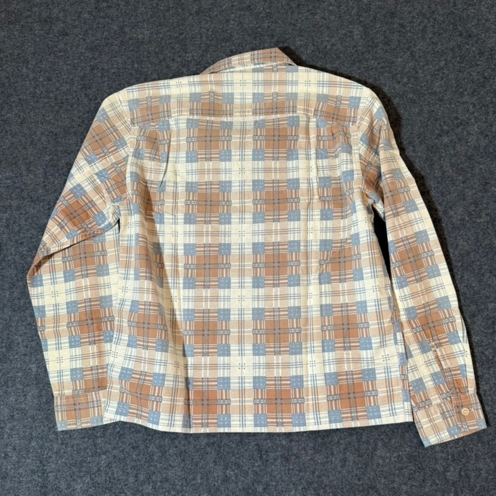 Buck Mason Men Amberwave Plaid Case Study Camp Shirt Long Sleeve M Americana NWT - Picture 2 of 12